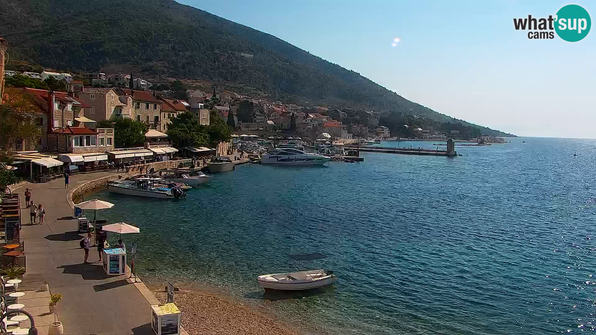 Webcam Bol Centre-Ville & Marina – Vue en direct depuis Bol, île de Brač