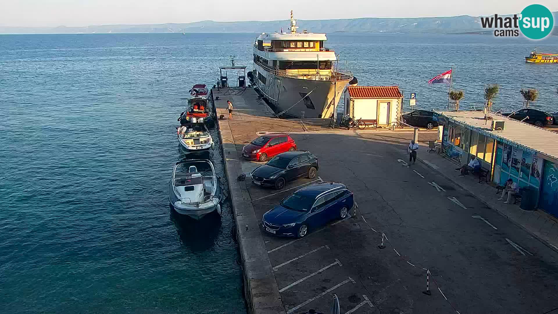 Webcam Bol centre-ville & marina – Vue en direct depuis Bol, île de Brač