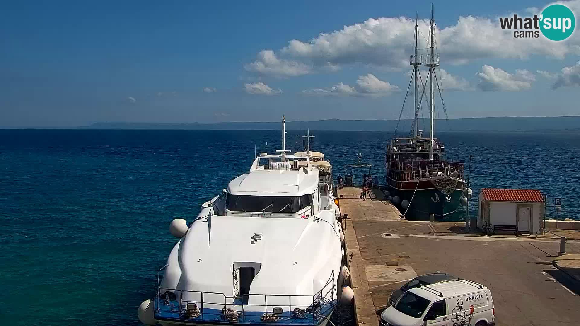 Webcam Bol Centre-Ville & Marina – Vue en direct depuis Bol, île de Brač