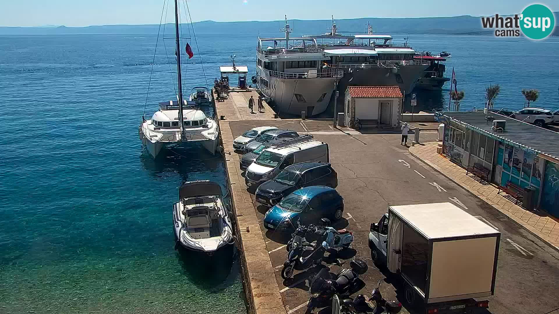 Webcam Bol Centre-Ville & Marina – Vue en direct depuis Bol, île de Brač