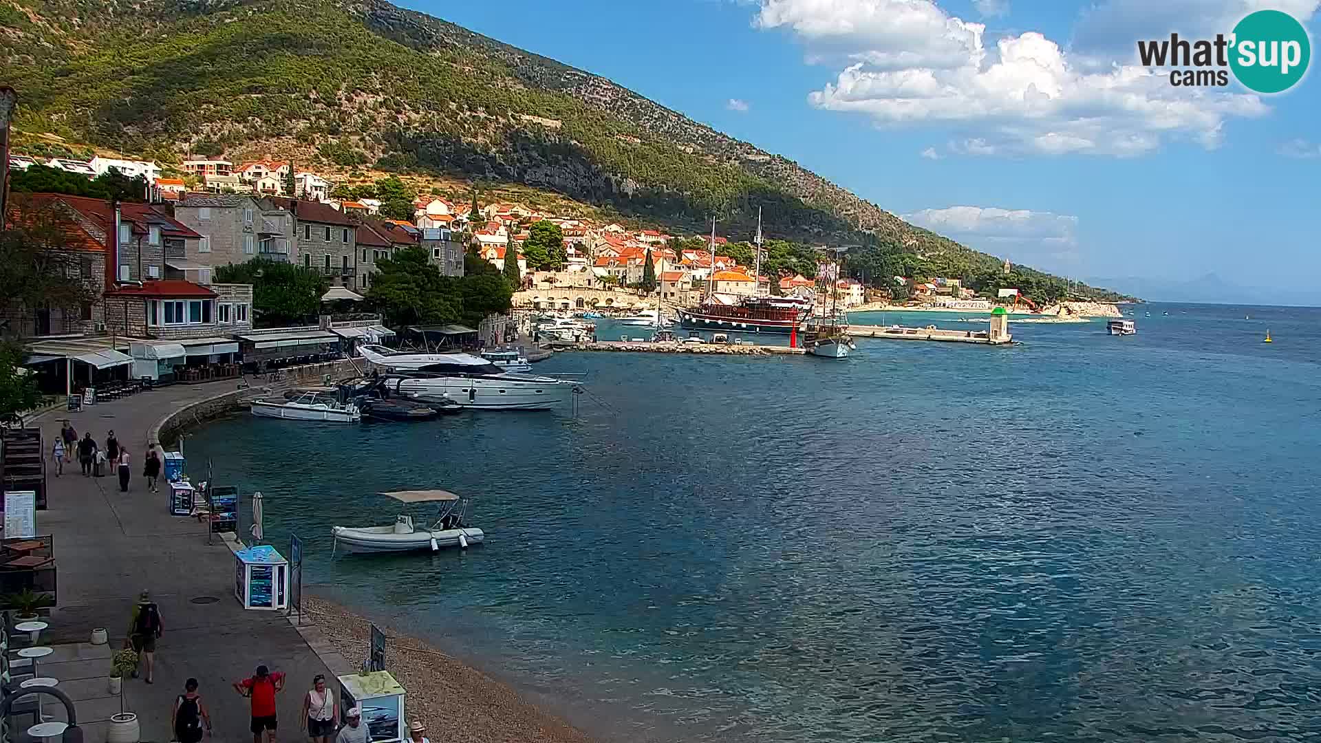 Webcam Bol Hafen & Ortszentrum – Liveblick aus Bol auf der Insel Brač