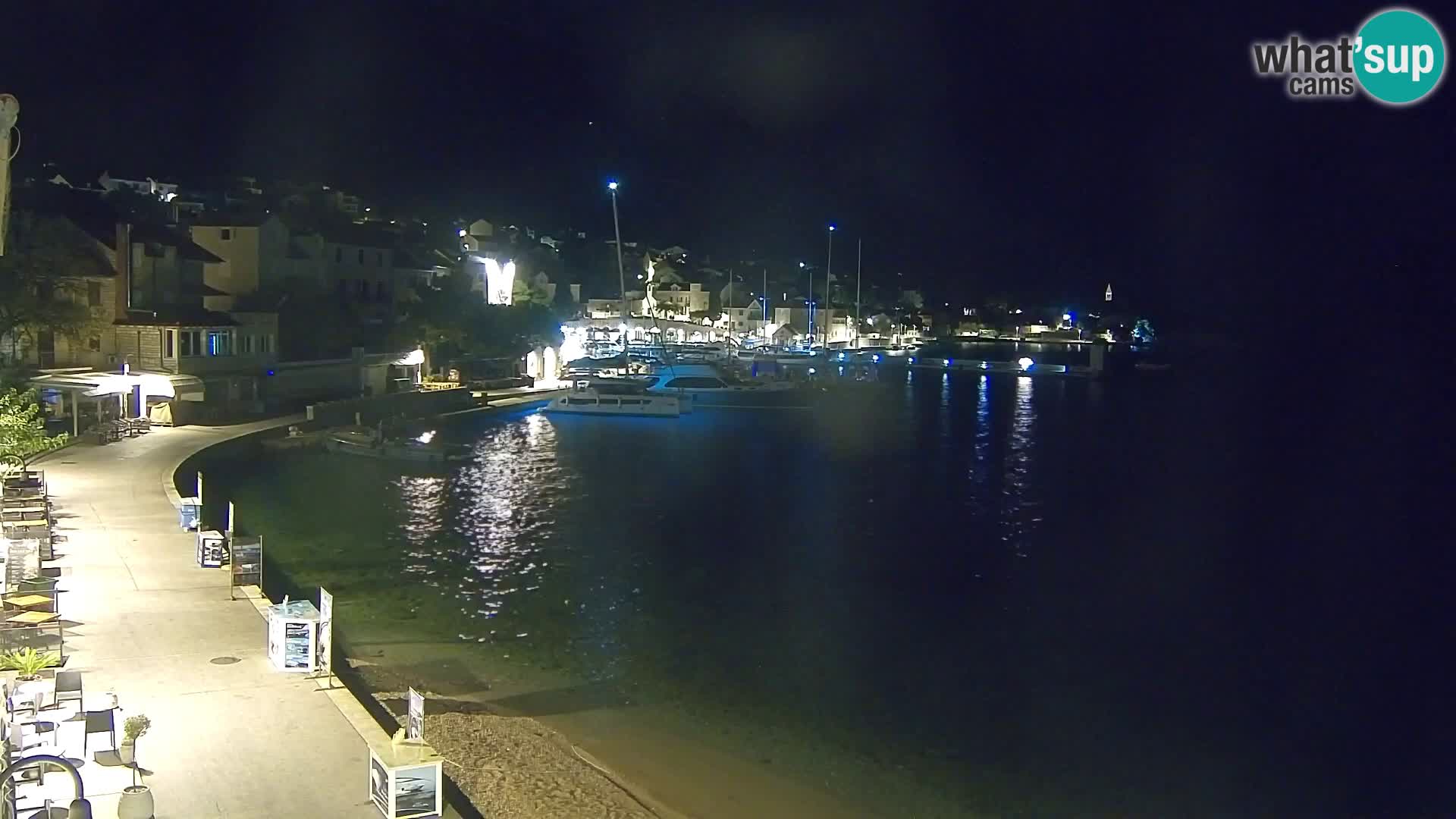 Webcam Bol centre-ville & marina – Vue en direct depuis Bol, île de Brač