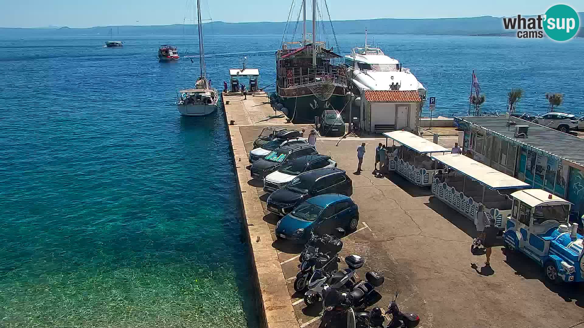 Webcam Bol Centre-Ville & Marina – Vue en direct depuis Bol, île de Brač