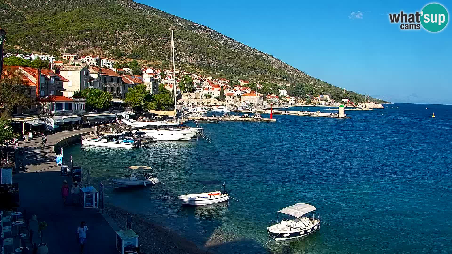 Webcam Bol Centre-Ville & Marina – Vue en direct depuis Bol, île de Brač