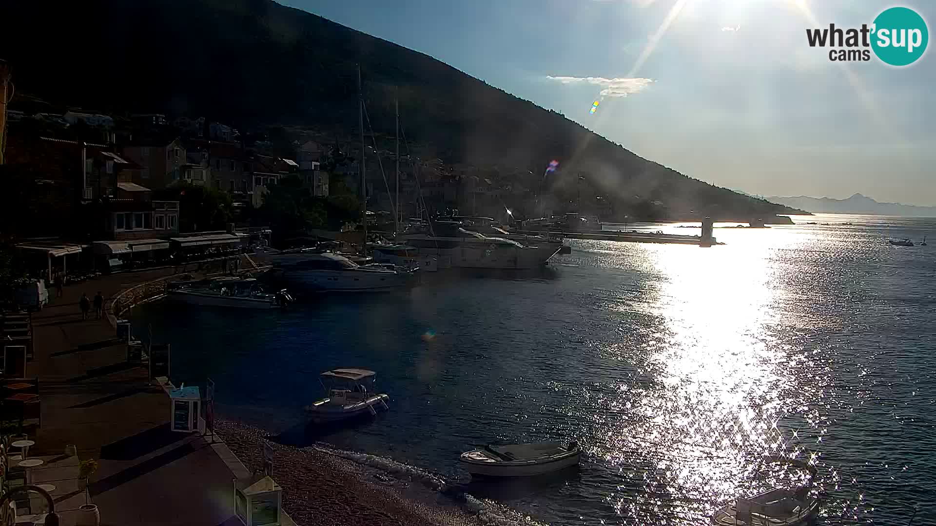 Webcam Bol centre-ville & marina – Vue en direct depuis Bol, île de Brač
