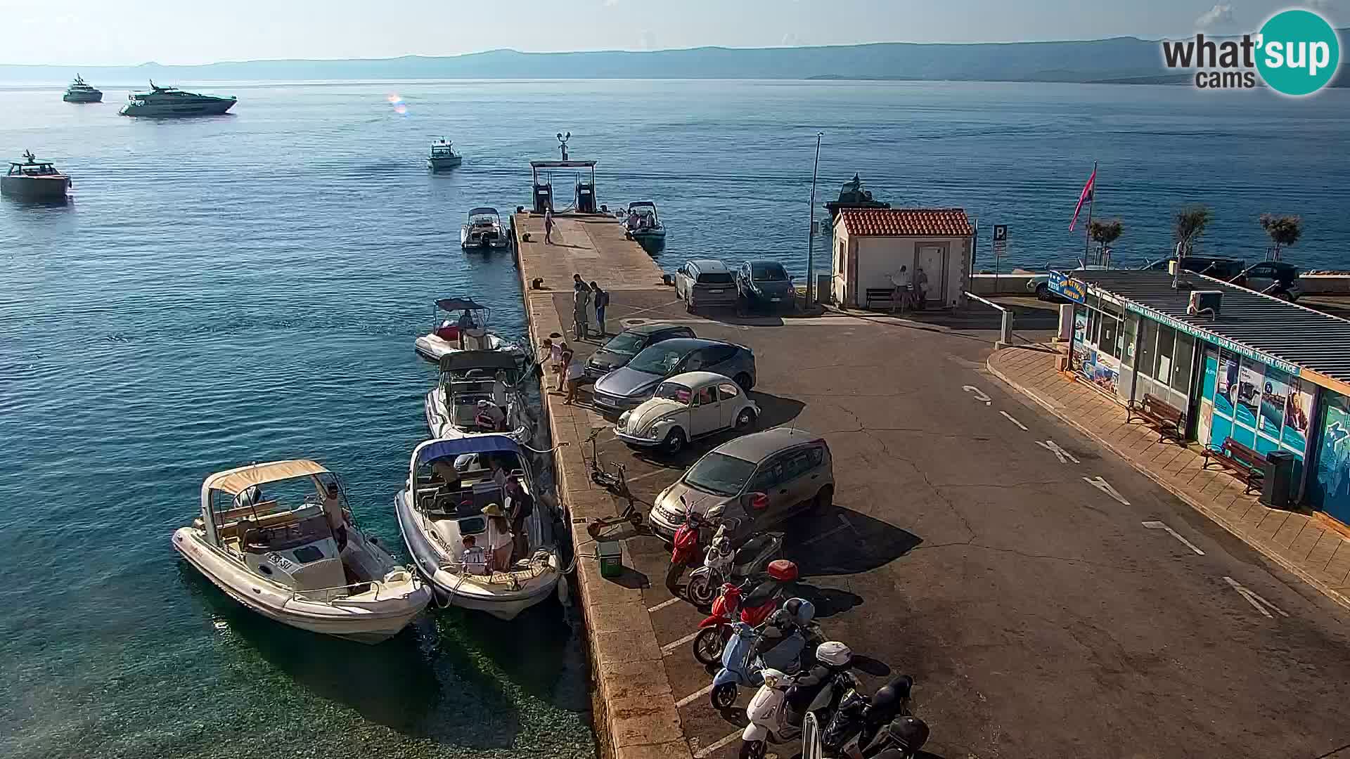 Webcam Bol centre-ville & marina – Vue en direct depuis Bol, île de Brač