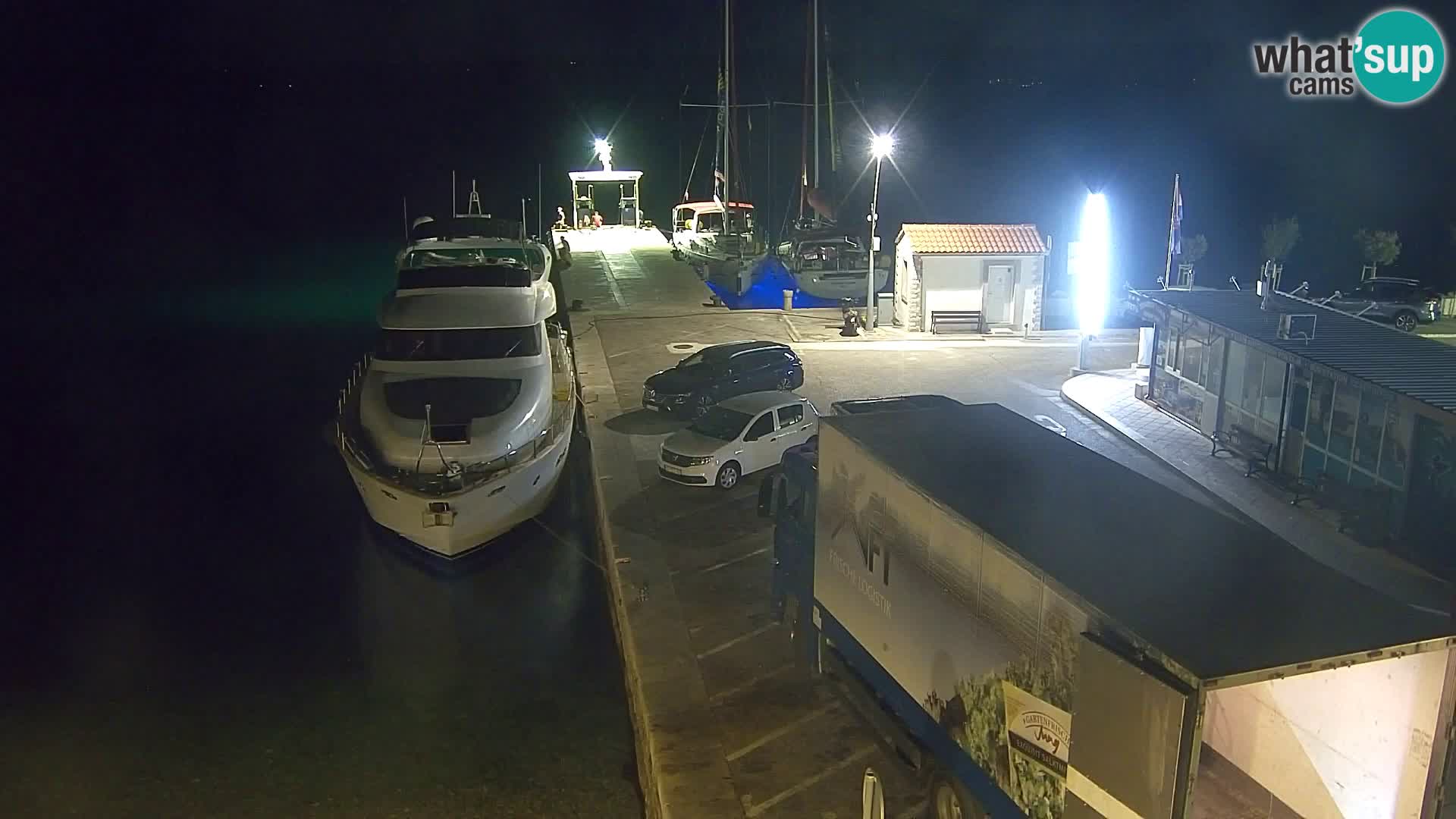 Webcam Bol Centro e Marina – Vista live dal porto di Bol