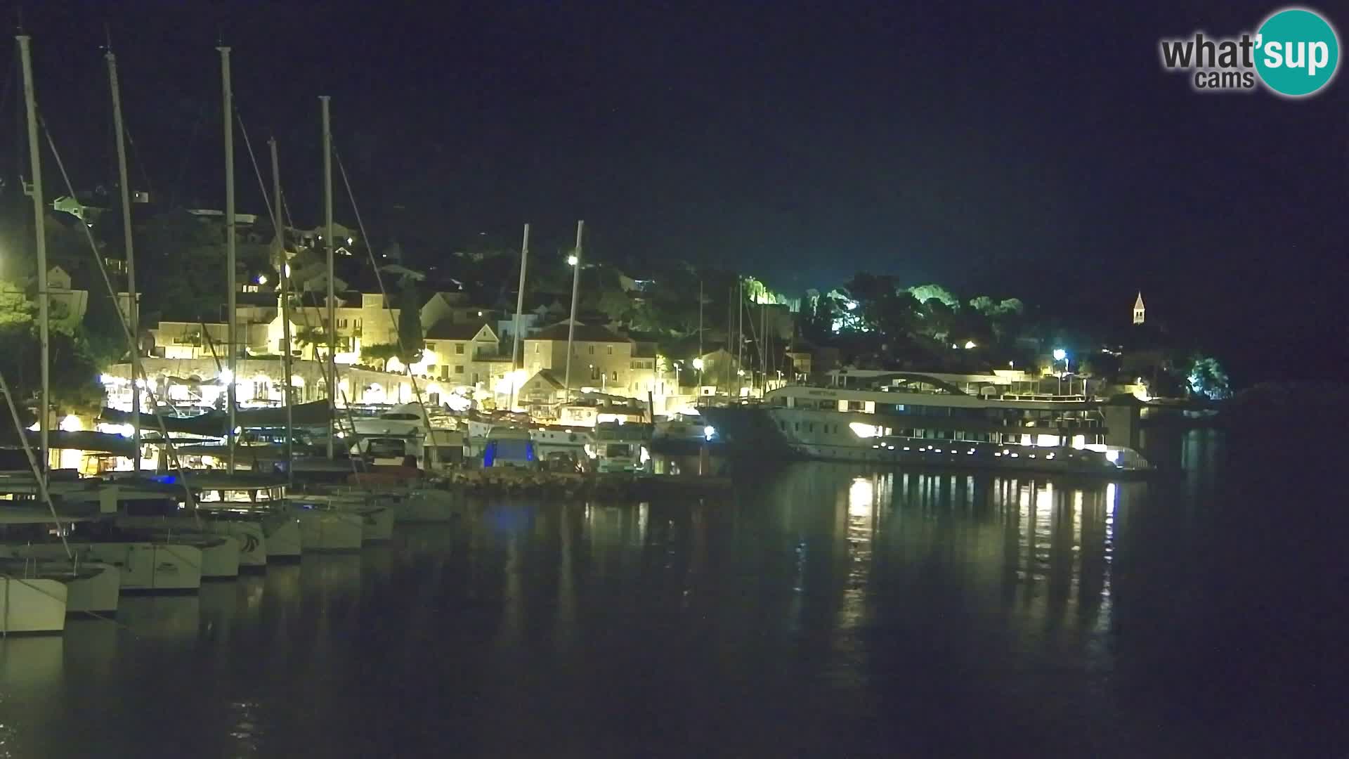 Webcam Bol centre-ville & marina – Vue en direct depuis Bol, île de Brač