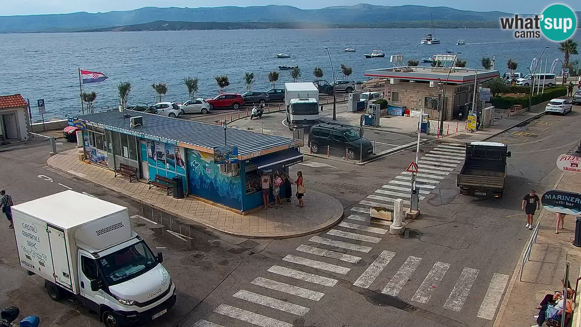 Webcam Bol Centre-Ville & Marina – Vue en direct depuis Bol, île de Brač