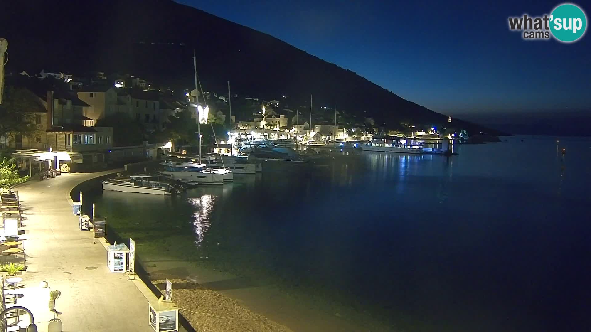 Webcam Bol Centre-Ville & Marina – Vue en direct depuis Bol, île de Brač