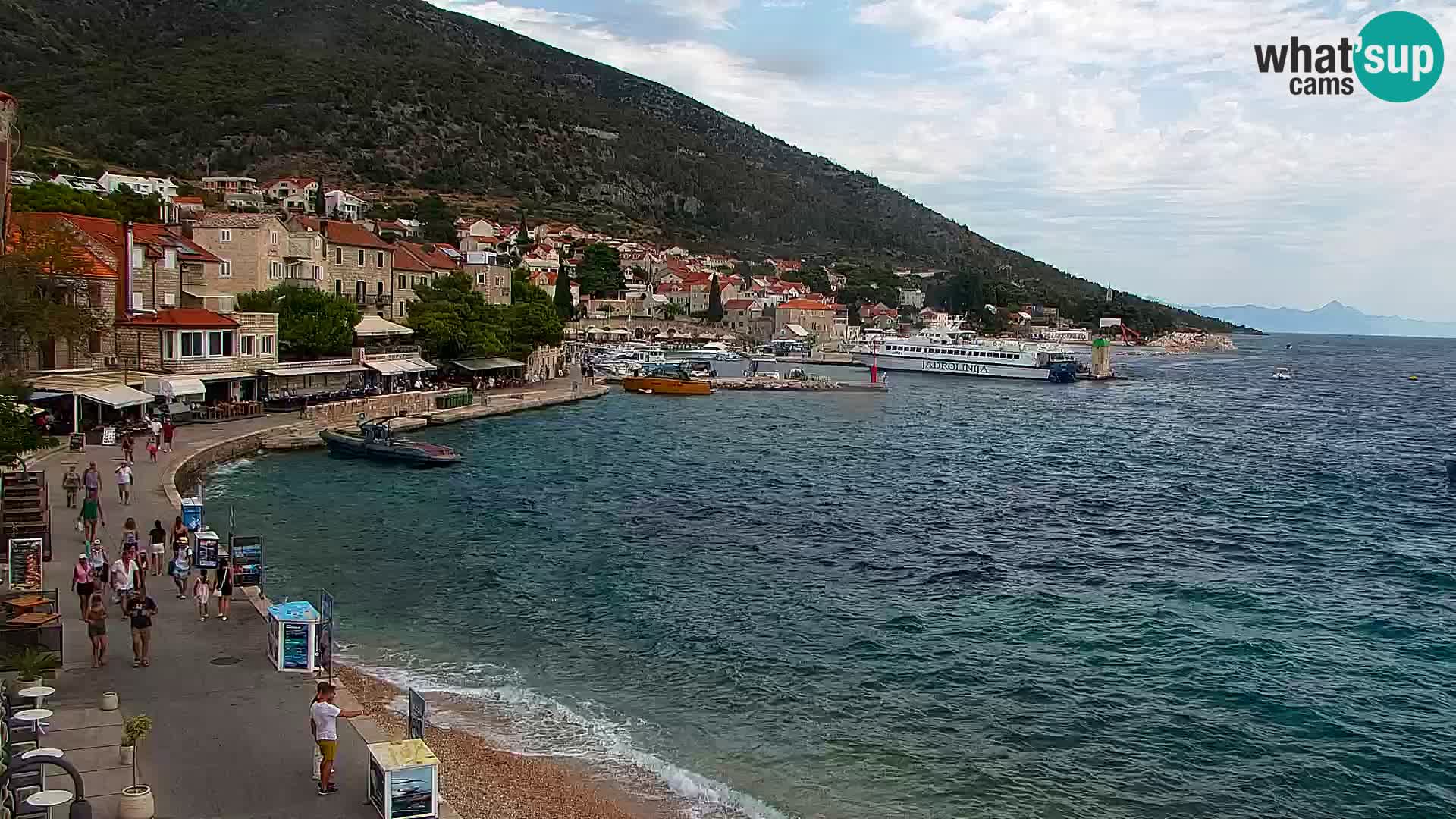 Webcam Bol centre-ville & marina – Vue en direct depuis Bol, île de Brač