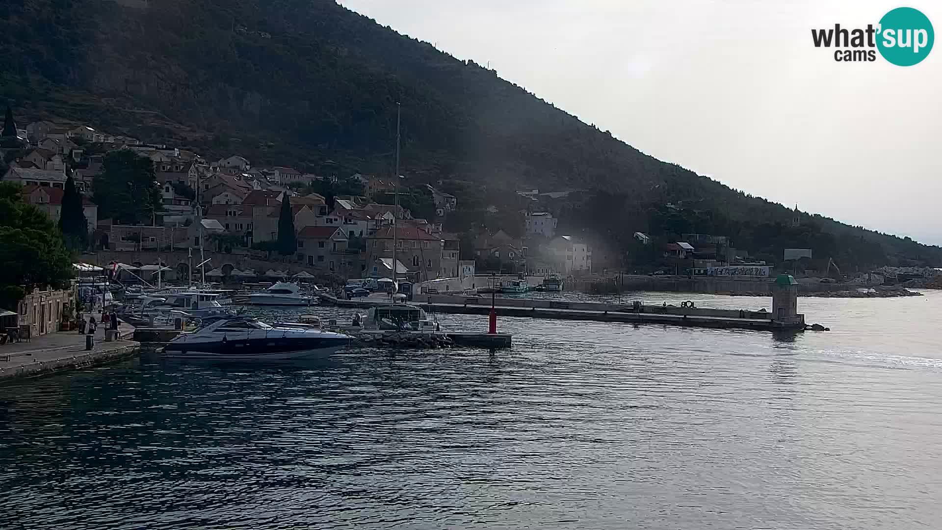 Webcam Bol centre-ville & marina – Vue en direct depuis Bol, île de Brač