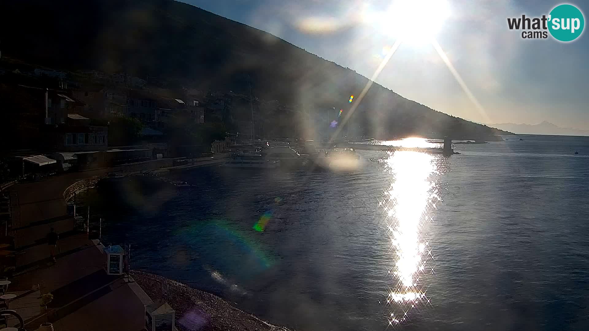 Webcam Bol centre-ville & marina – Vue en direct depuis Bol, île de Brač