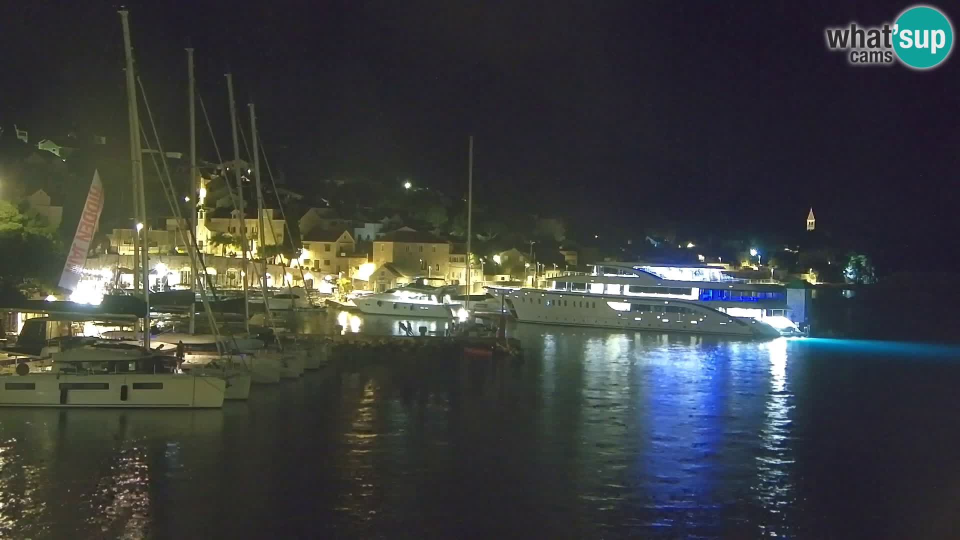 Webcam Bol centre-ville & marina – Vue en direct depuis Bol, île de Brač