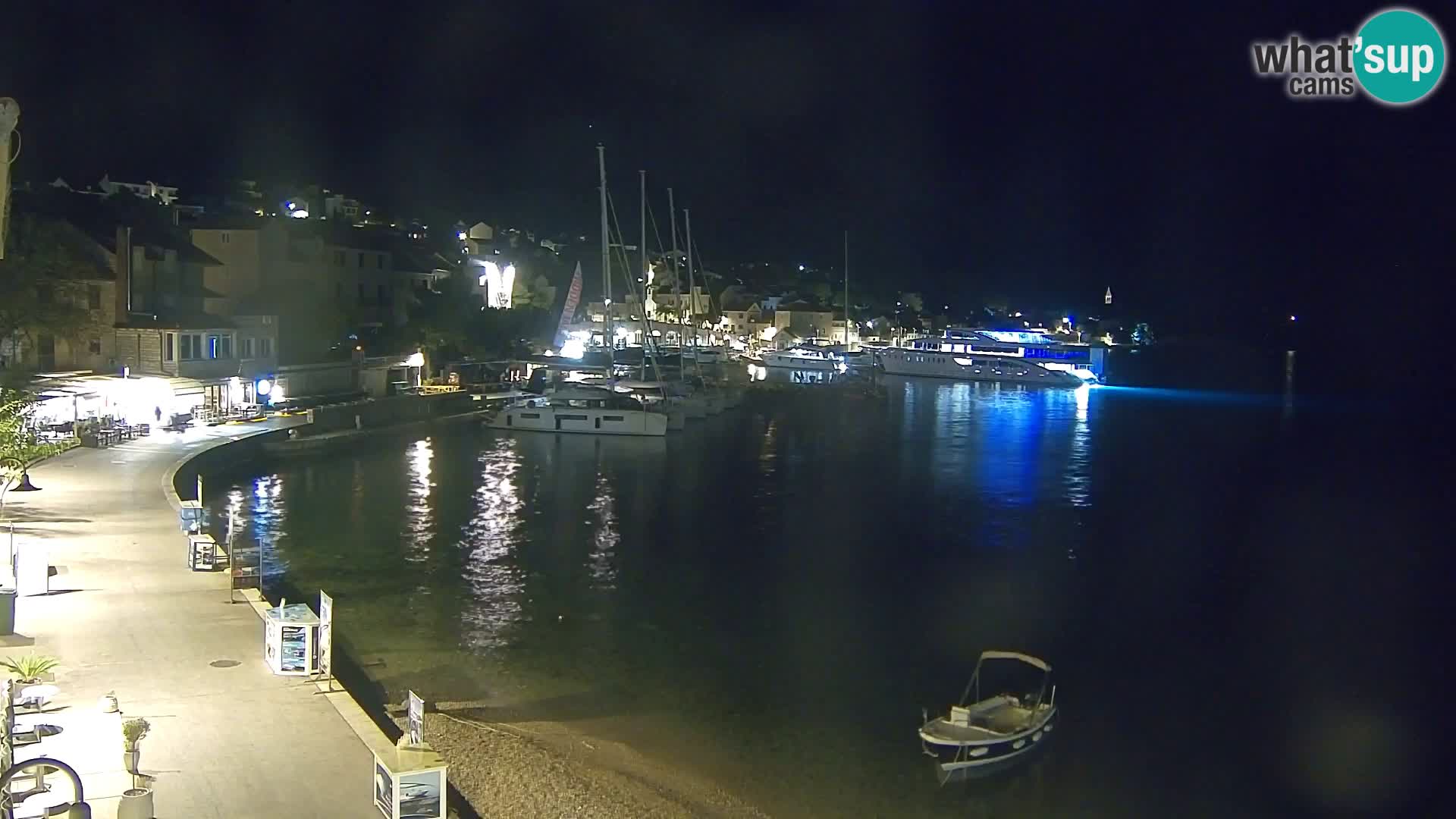 Webcam Bol Centre-Ville & Marina – Vue en direct depuis Bol, île de Brač
