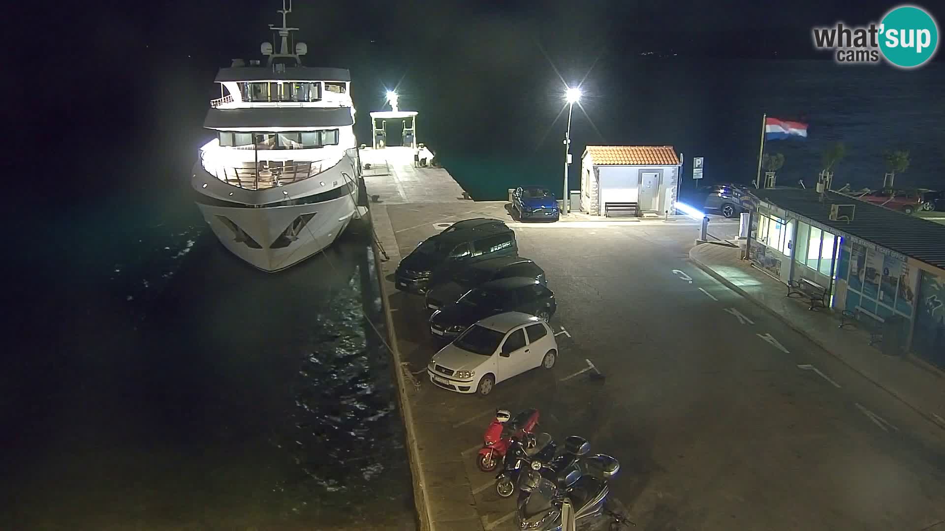 Spletna kamera Bol – Center mesta in marina v živo