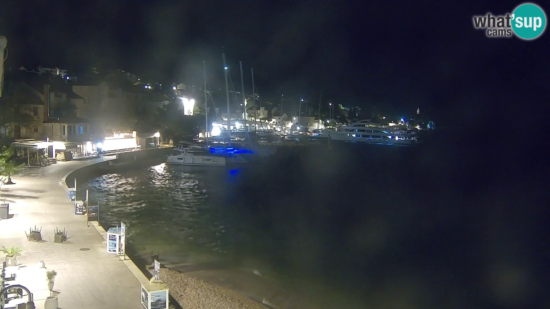 Spletna kamera Bol – Center mesta in marina v živo