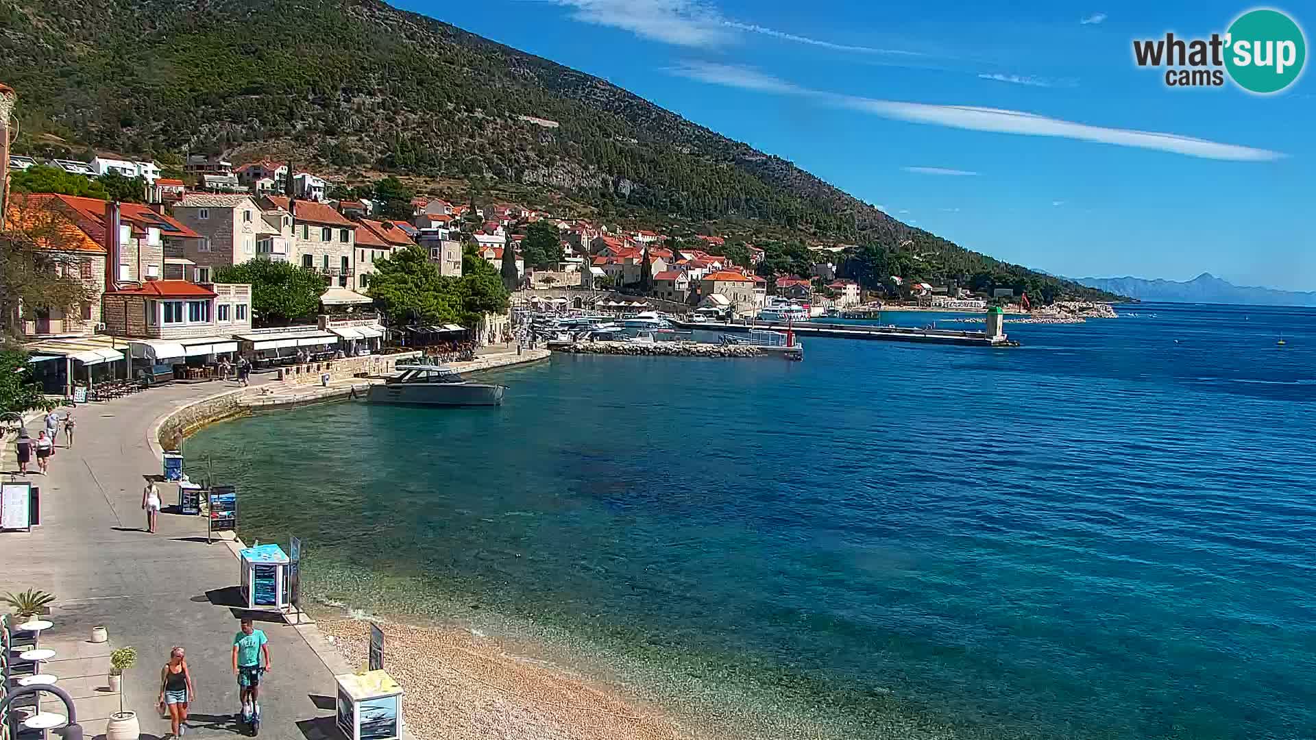 Webcam Bol Centre-Ville & Marina – Vue en direct depuis Bol, île de Brač