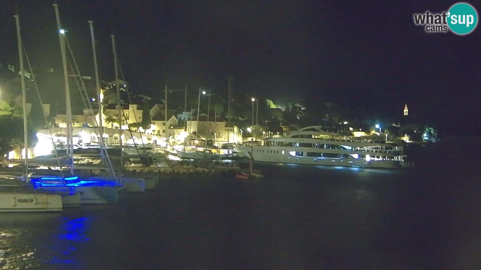 Webcam Bol Centre-Ville & Marina – Vue en direct depuis Bol, île de Brač