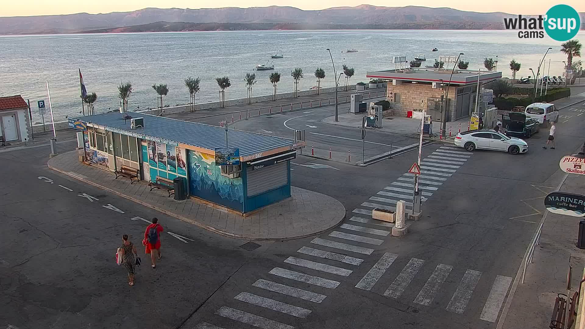 Webcam Bol centre-ville & marina – Vue en direct depuis Bol, île de Brač