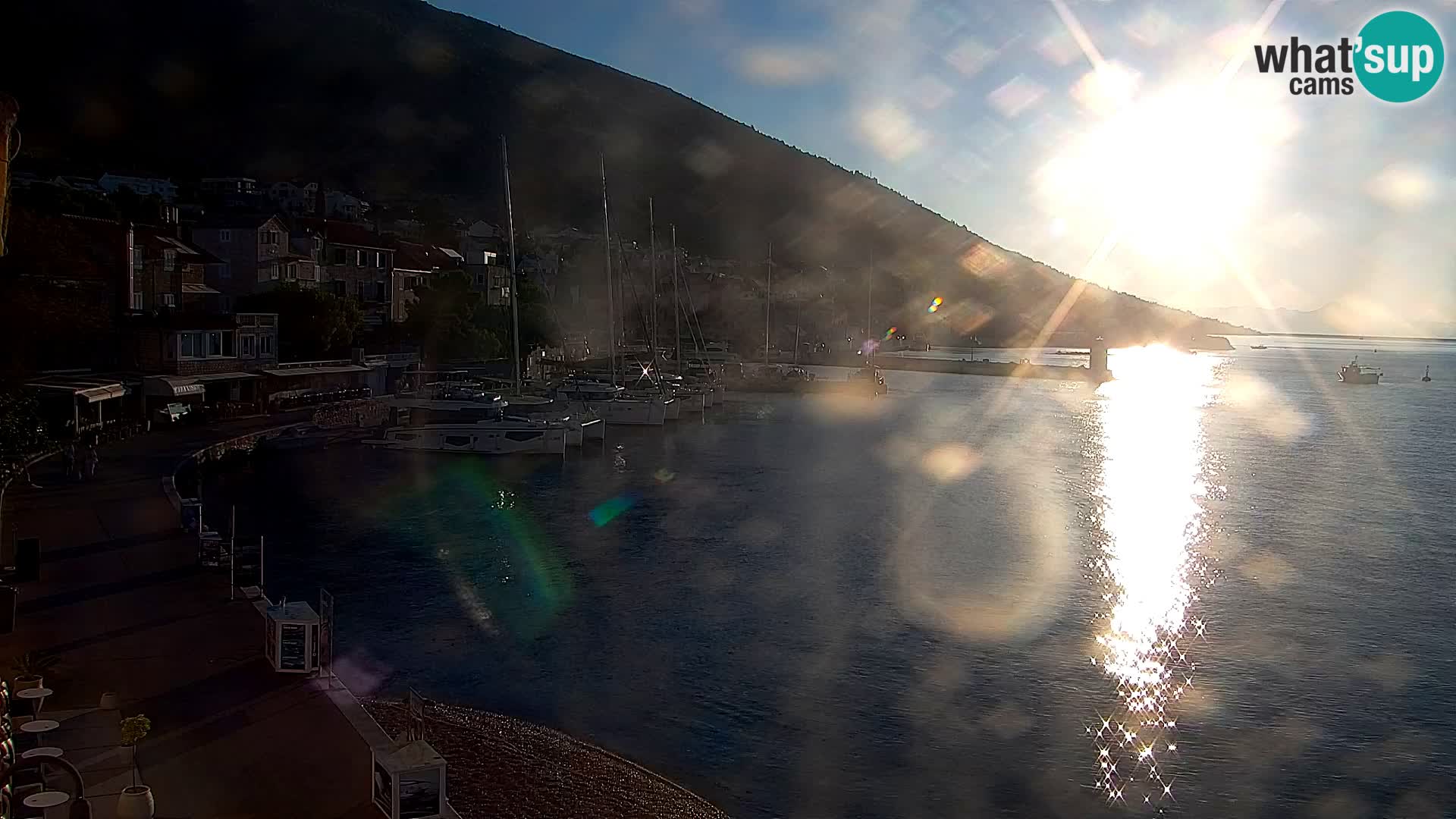 Webcam Bol Centre-Ville & Marina – Vue en direct depuis Bol, île de Brač