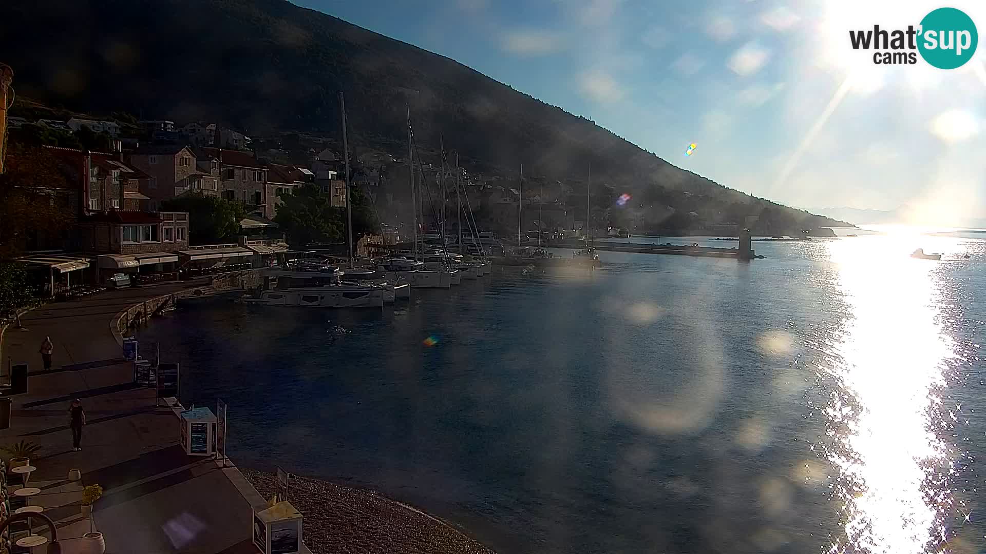 Webcam Bol Centre-Ville & Marina – Vue en direct depuis Bol, île de Brač