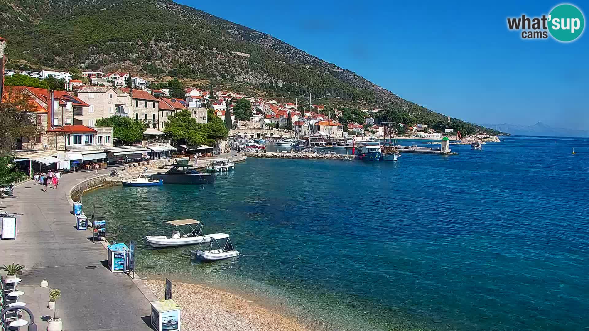 Webcam Bol Hafen & Ortszentrum – Liveblick aus Bol auf der Insel Brač