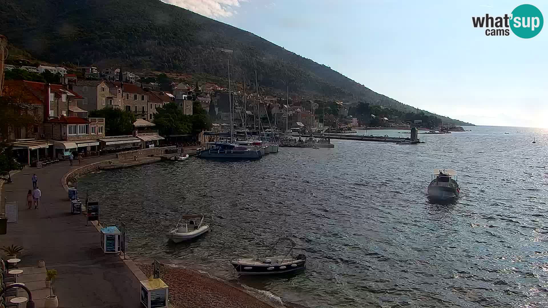 Webcam Bol Centre-Ville & Marina – Vue en direct depuis Bol, île de Brač