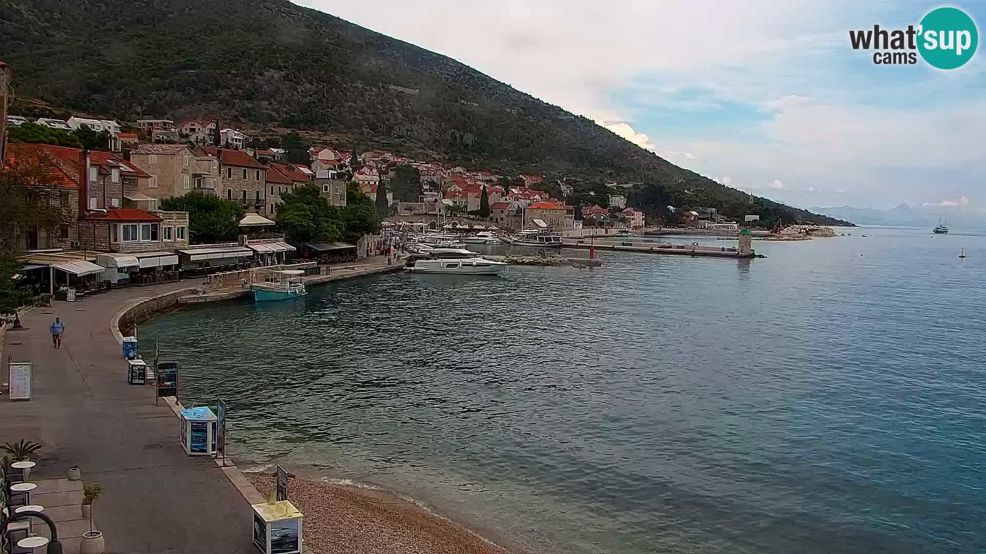 Webcam Bol Hafen & Ortszentrum – Liveblick aus Bol auf der Insel Brač