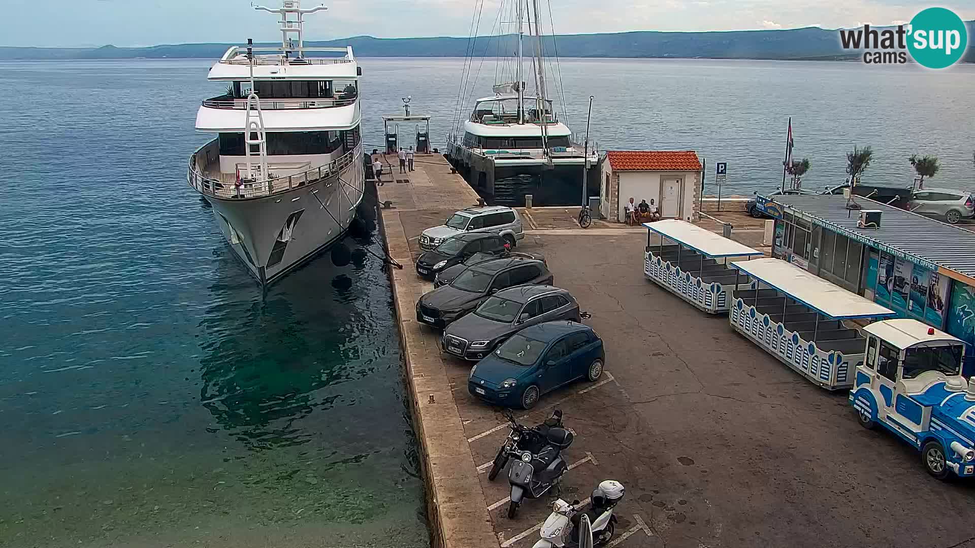 Webcam Bol centre-ville & marina – Vue en direct depuis Bol, île de Brač