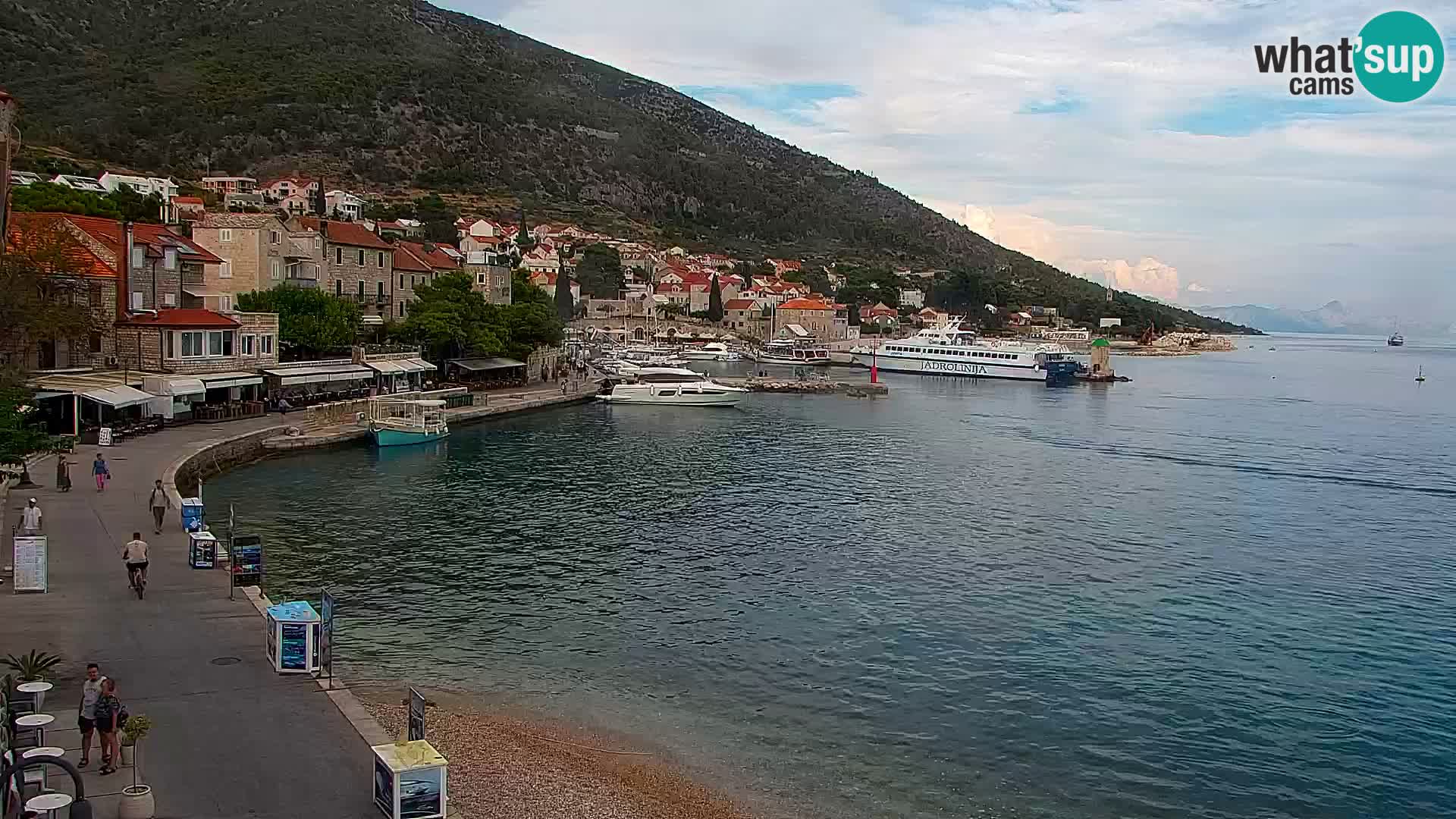Webcam Bol Hafen & Ortszentrum – Liveblick aus Bol auf der Insel Brač