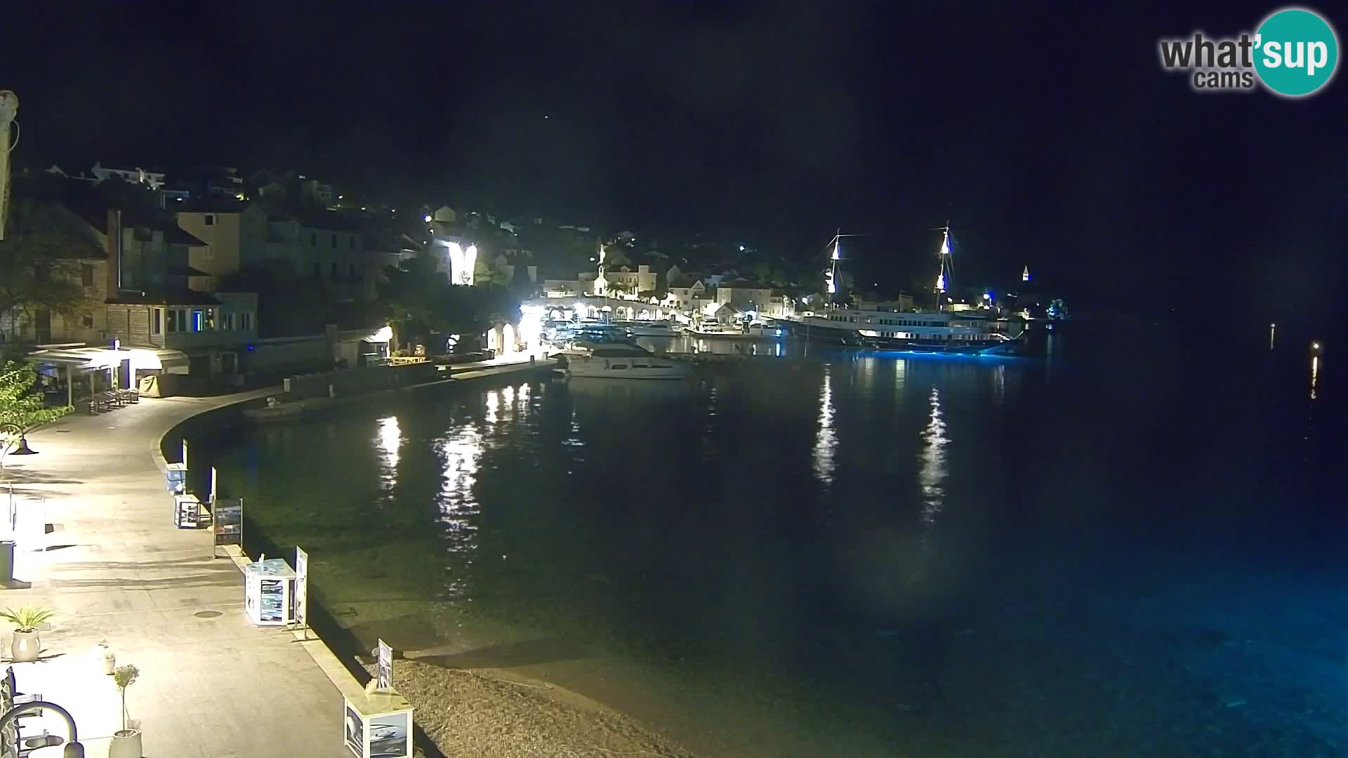 Webcam Bol centre-ville & marina – Vue en direct depuis Bol, île de Brač