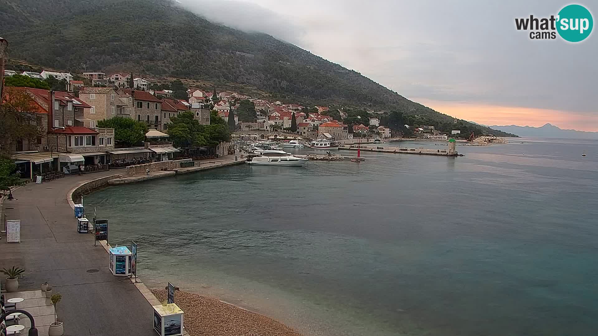 Webcam Bol centre-ville & marina – Vue en direct depuis Bol, île de Brač