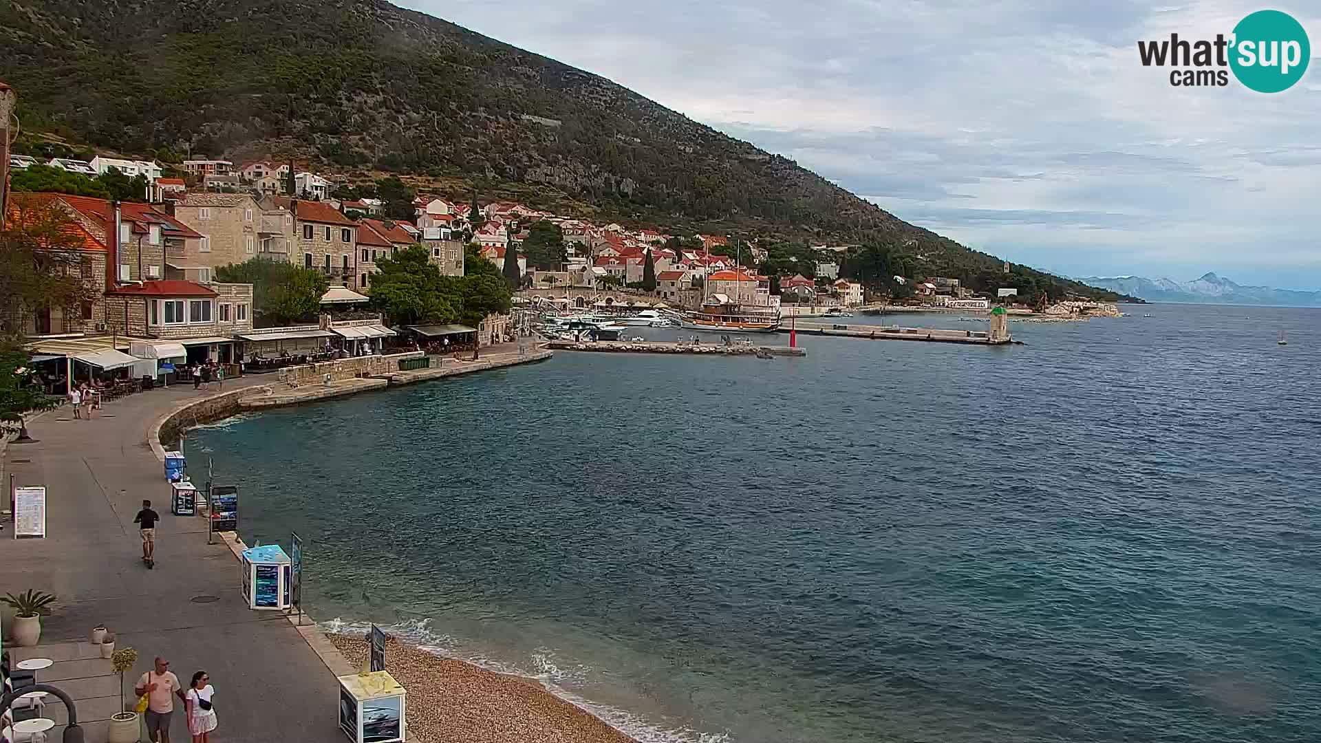 Webcam Bol centre-ville & marina – Vue en direct depuis Bol, île de Brač