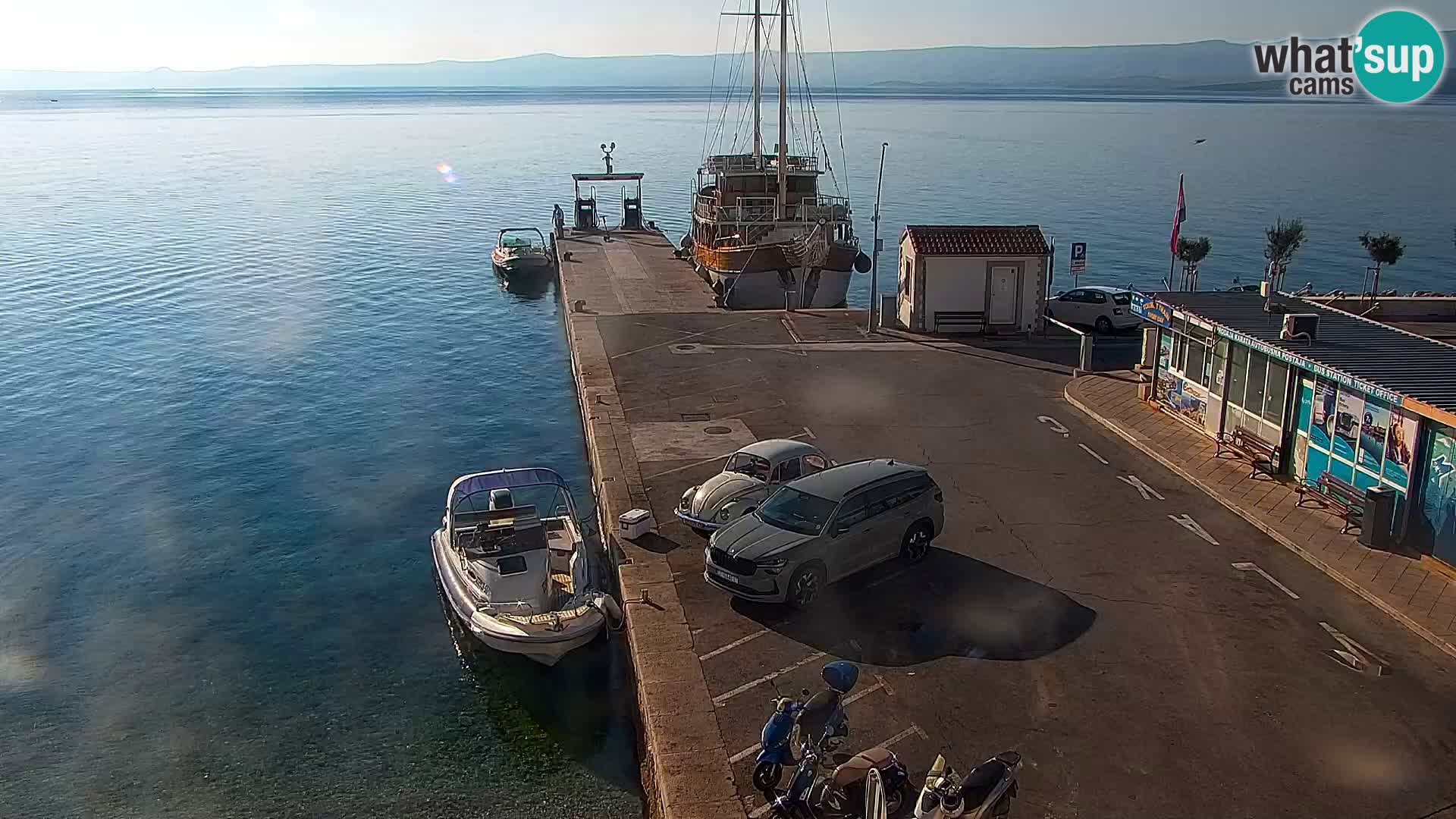 Webcam Bol centre-ville & marina – Vue en direct depuis Bol, île de Brač