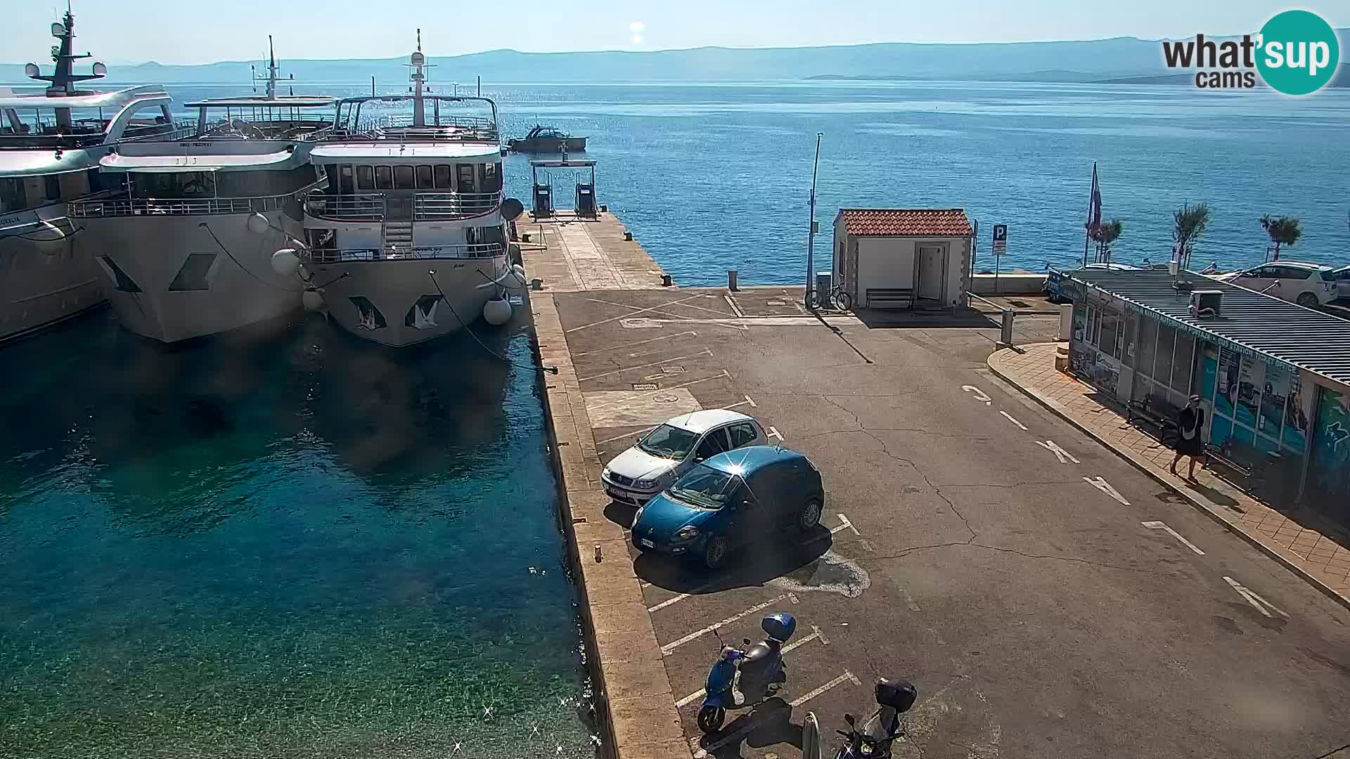 Webcam Bol centre-ville & marina – Vue en direct depuis Bol, île de Brač