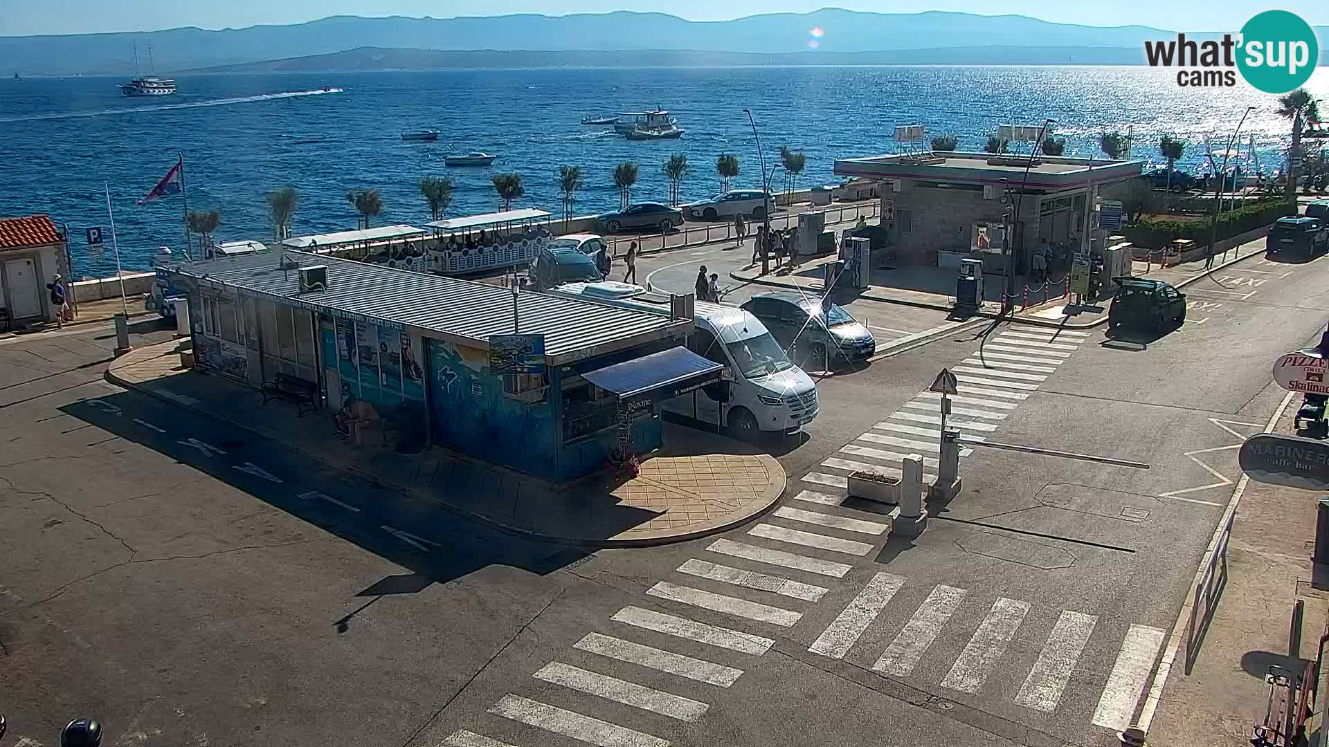 Webcam Bol Centro e Marina – Vista live dal porto di Bol