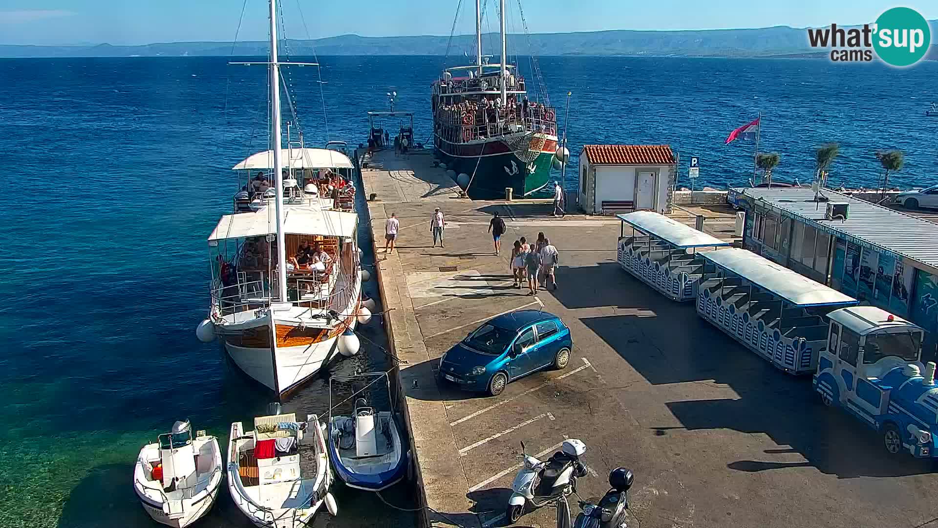 Webcam Bol Centre-Ville & Marina – Vue en direct depuis Bol, île de Brač