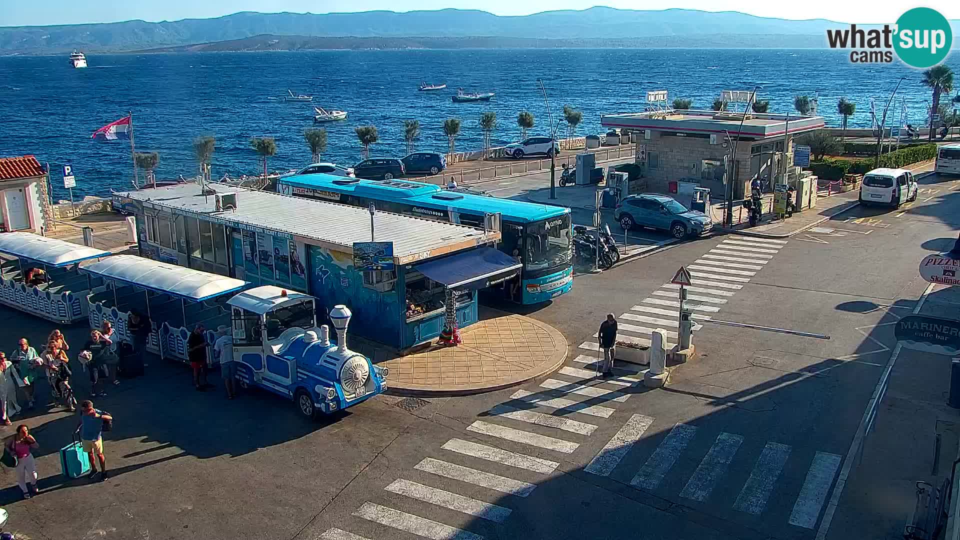 Webcam Bol Centre-Ville & Marina – Vue en direct depuis Bol, île de Brač