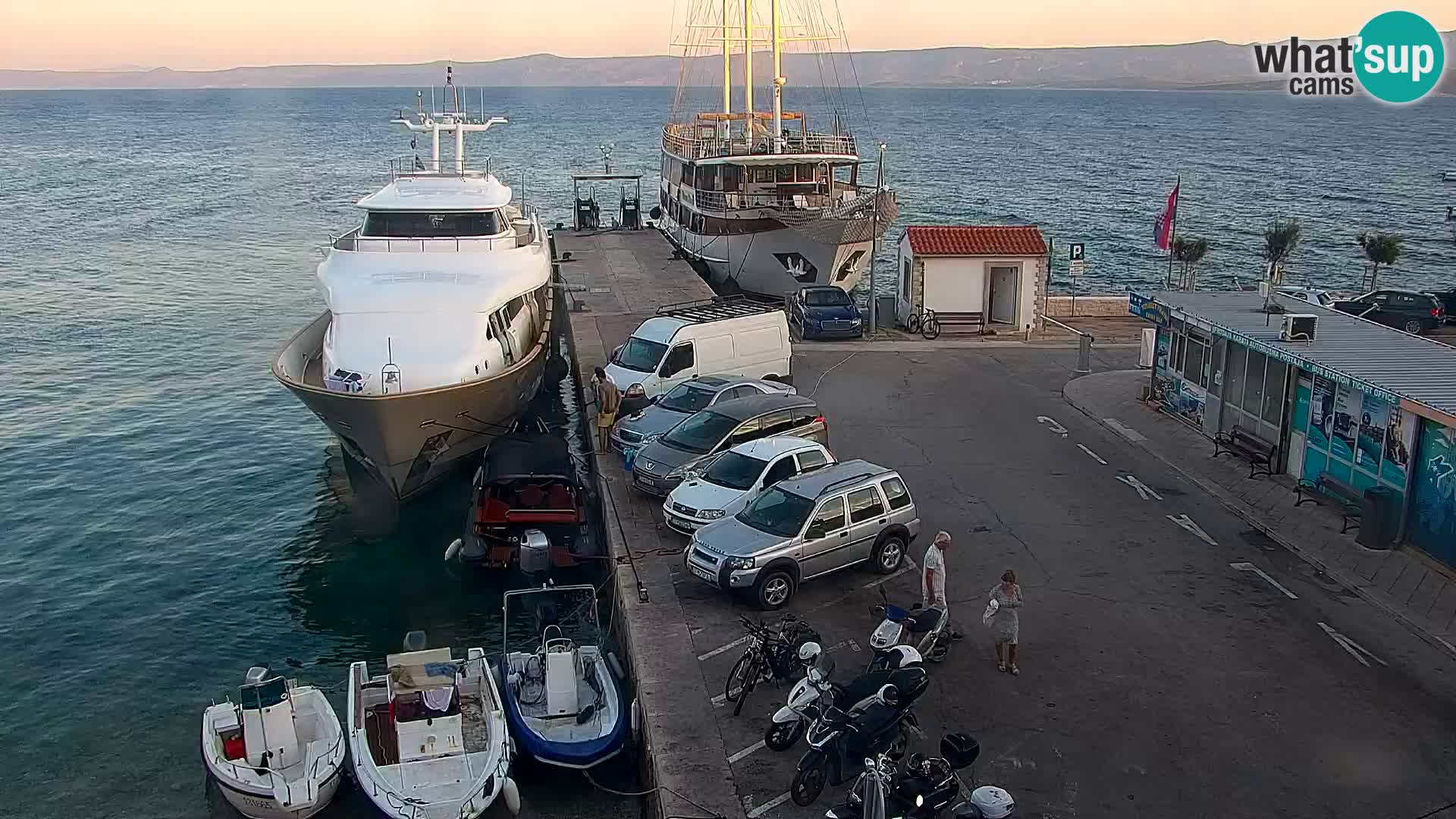 Webcam Bol centre-ville & marina – Vue en direct depuis Bol, île de Brač