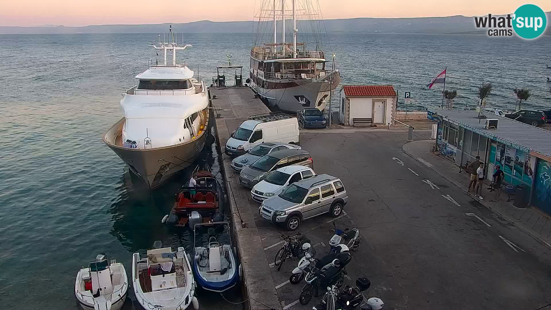 Webcam Bol centre-ville & marina – Vue en direct depuis Bol, île de Brač