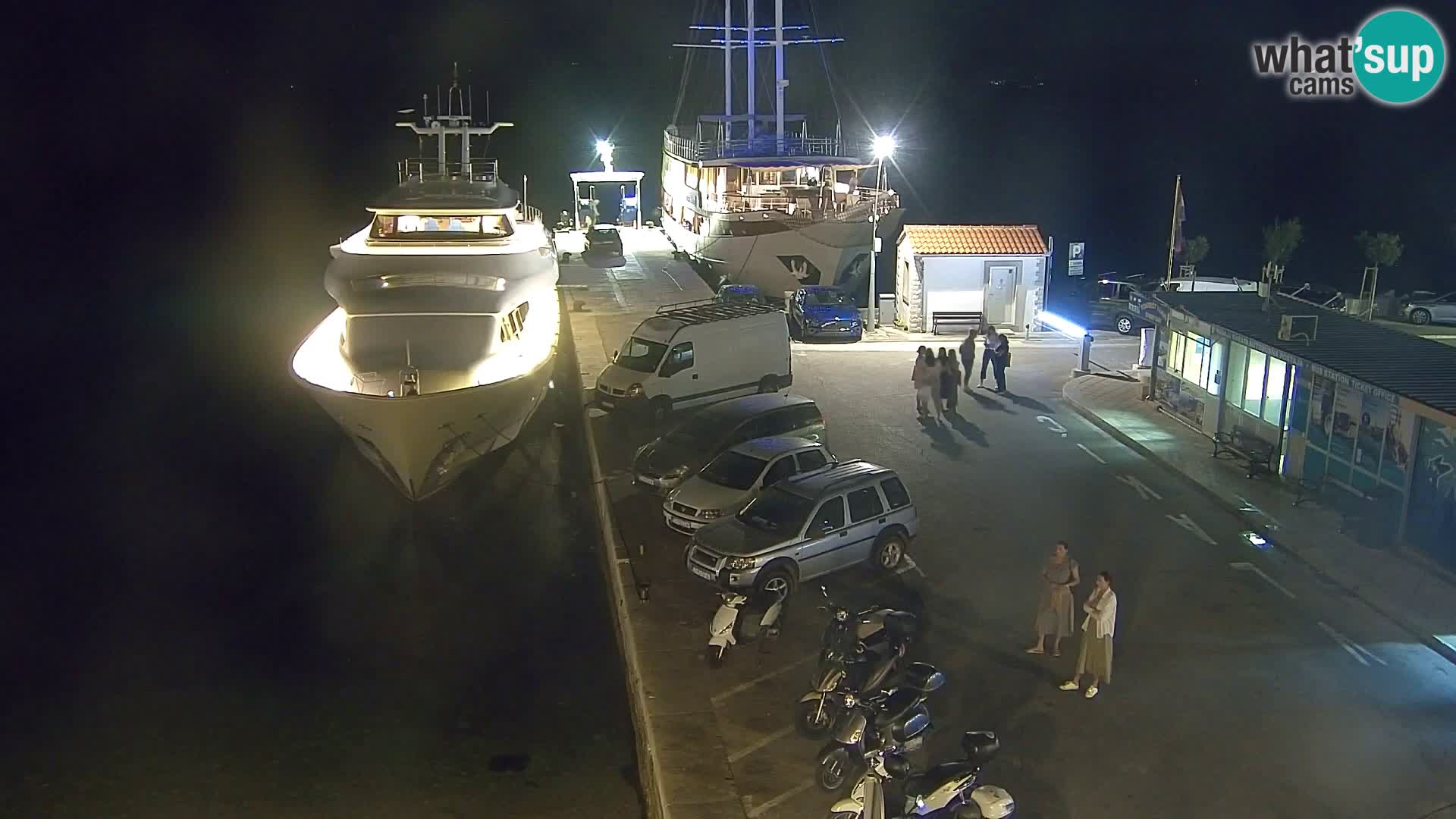 Webcam Bol Centro e Marina – Vista live dal porto di Bol
