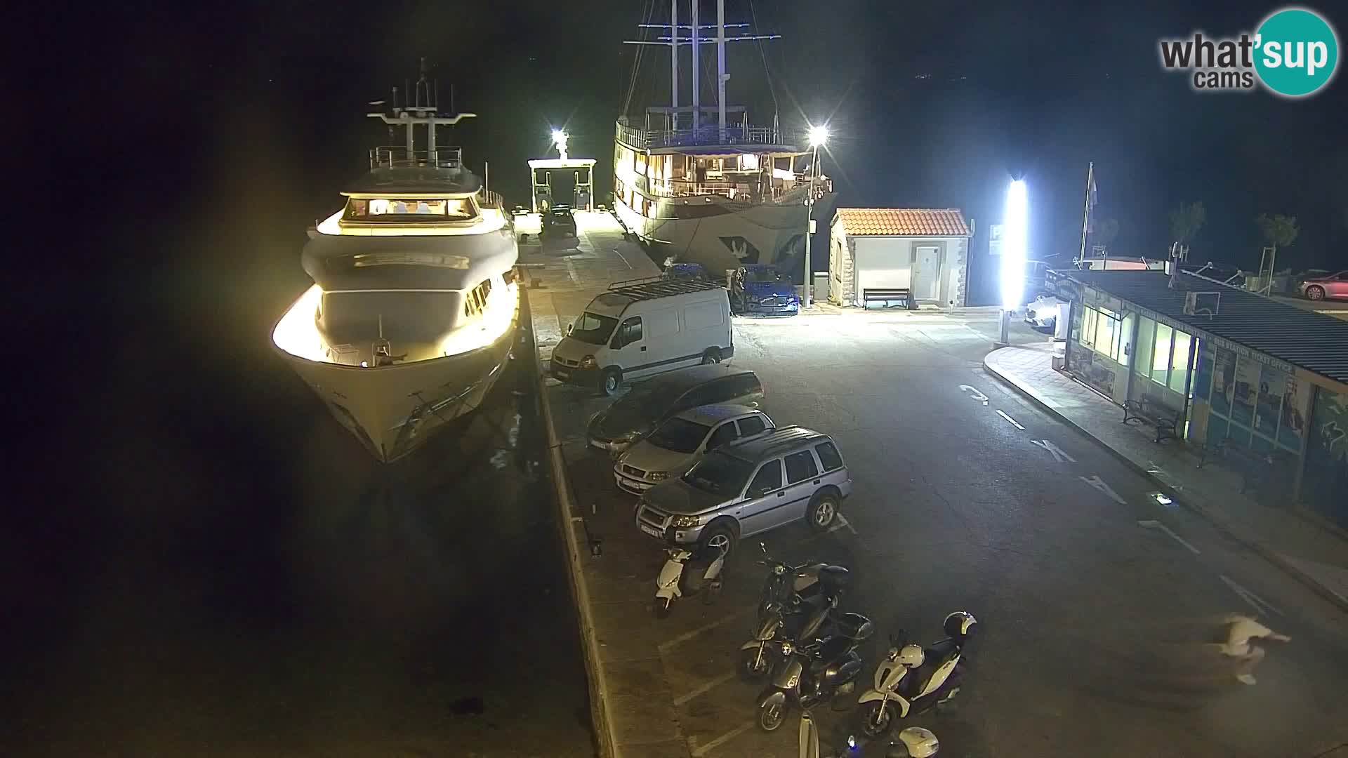 Webcam Bol centre-ville & marina – Vue en direct depuis Bol, île de Brač