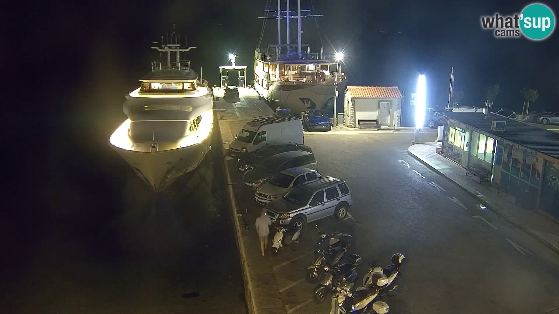 Webcam Bol centre-ville & marina – Vue en direct depuis Bol, île de Brač