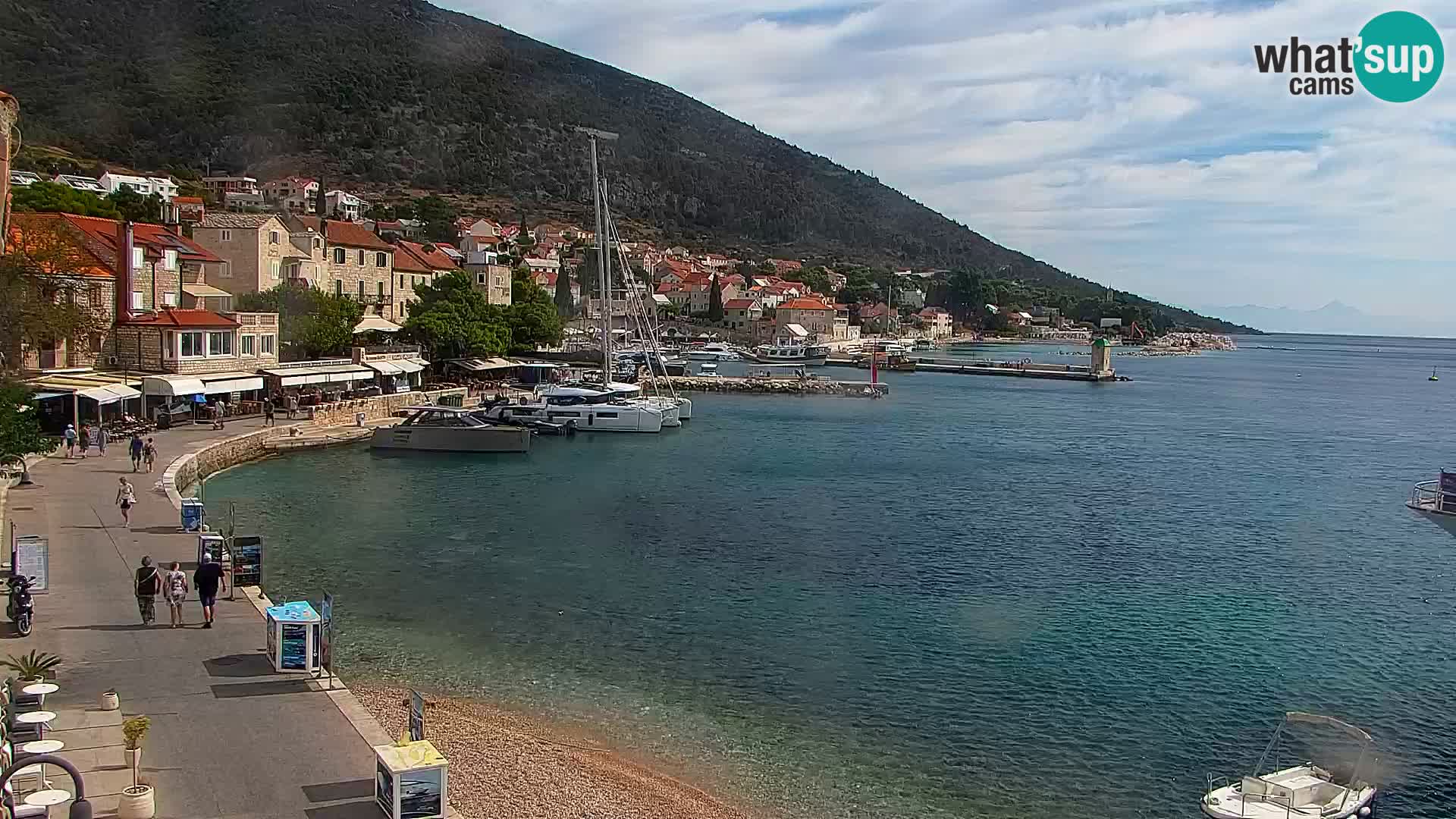 Webcam Bol Centre-Ville & Marina – Vue en direct depuis Bol, île de Brač