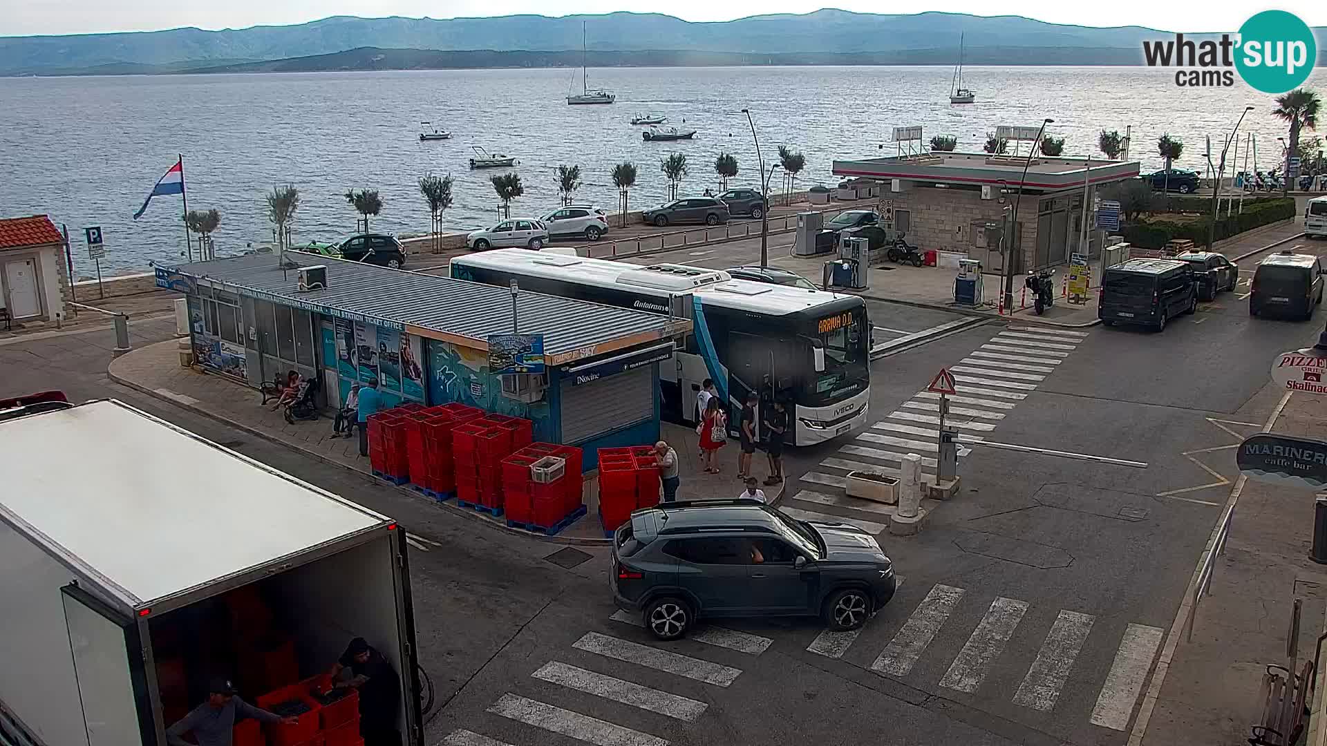 Webcam Bol Centre-Ville & Marina – Vue en direct depuis Bol, île de Brač