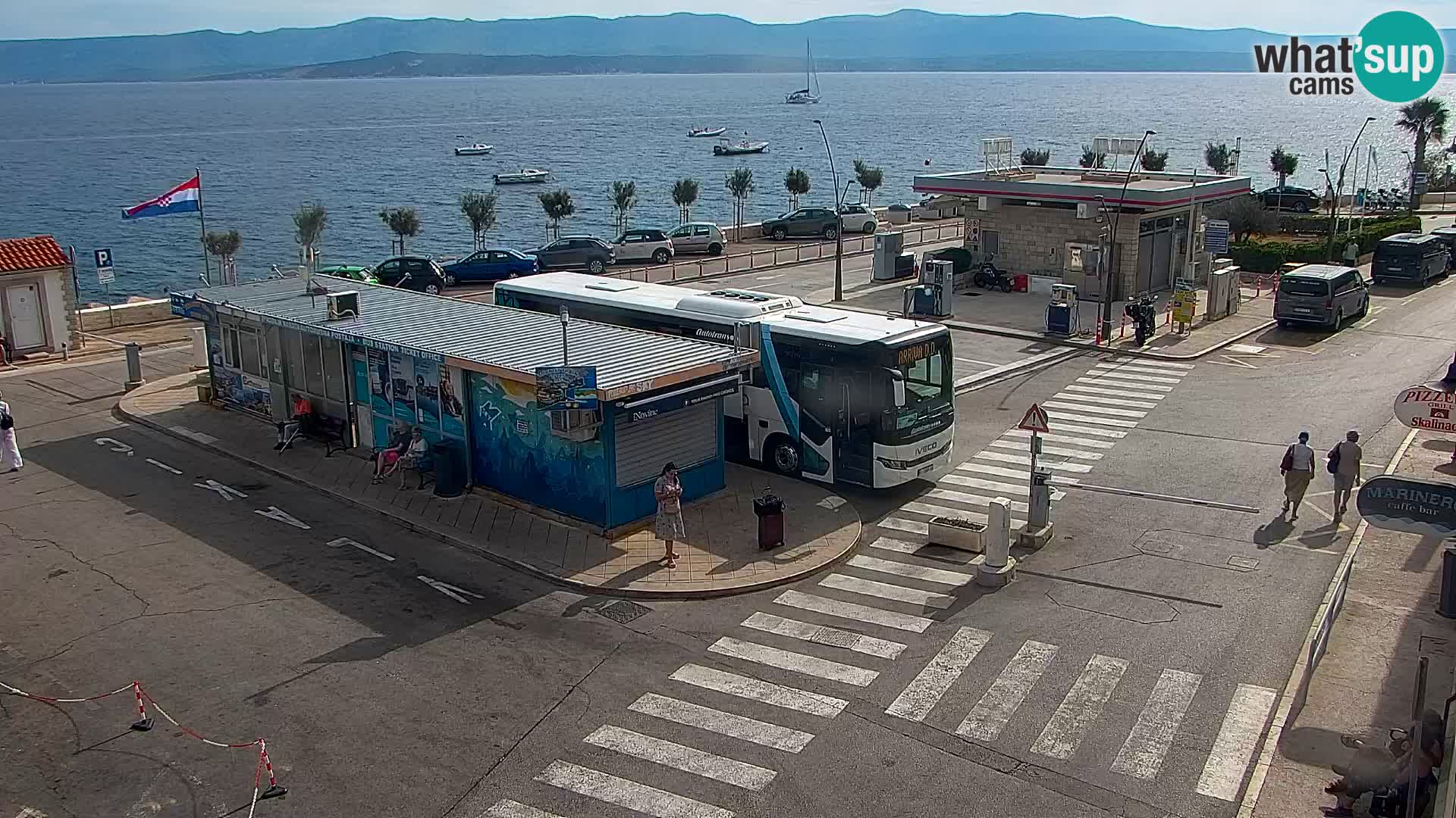 Webcam Bol centre-ville & marina – Vue en direct depuis Bol, île de Brač