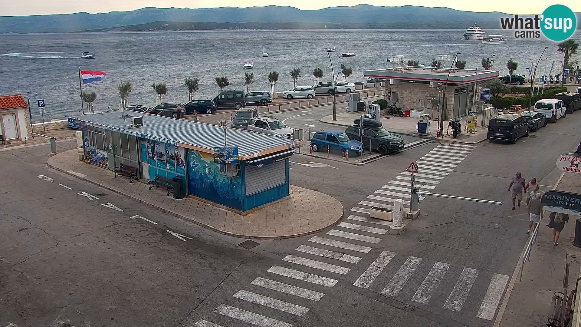 Webcam Bol Centre-Ville & Marina – Vue en direct depuis Bol, île de Brač