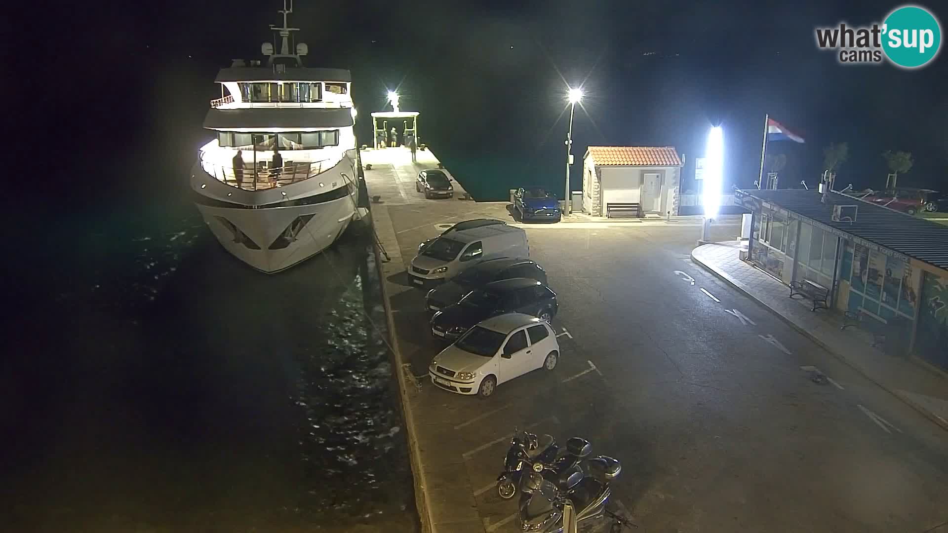 Webcam Bol Centro e Marina – Vista live dal porto di Bol