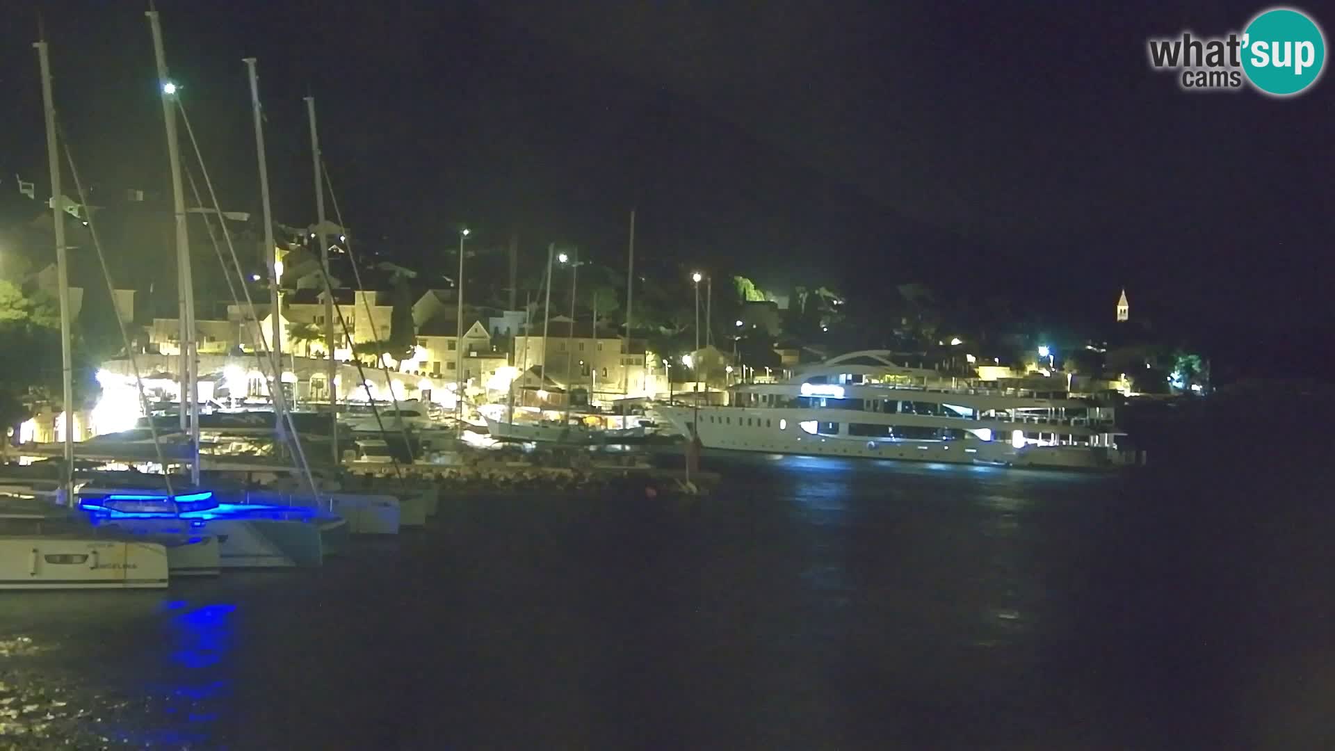 Webcam Bol centre-ville & marina – Vue en direct depuis Bol, île de Brač